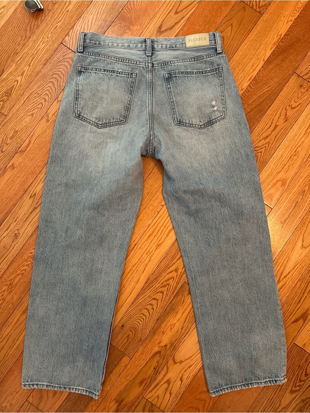 Pistola Lexi Mid-Rise Bowed Straight Jeans - Picture 7 of 7
